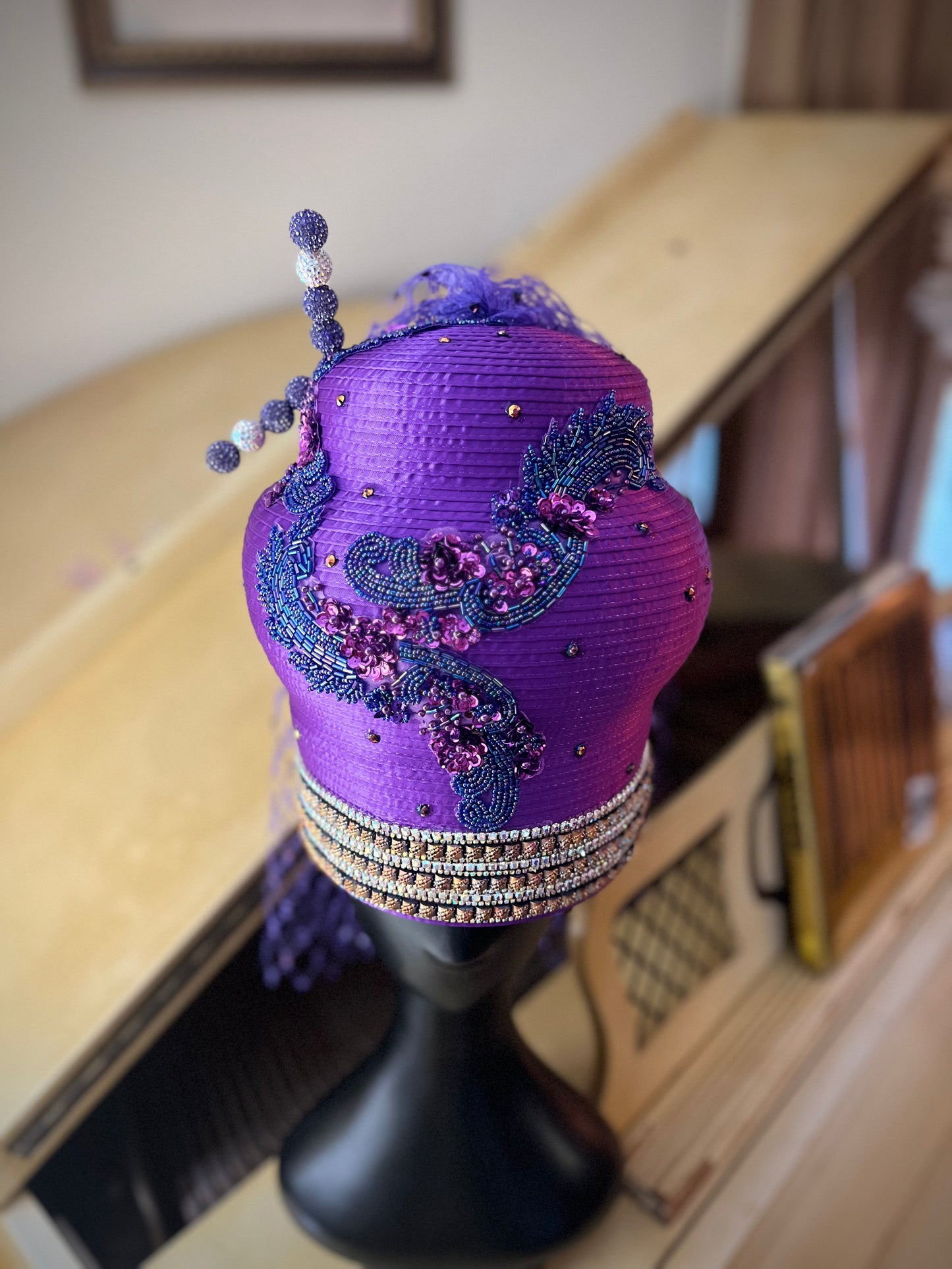 The Purple Turban Crown