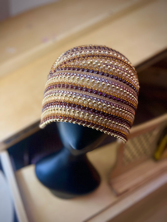 Shades of Brown Custom Skull Cap