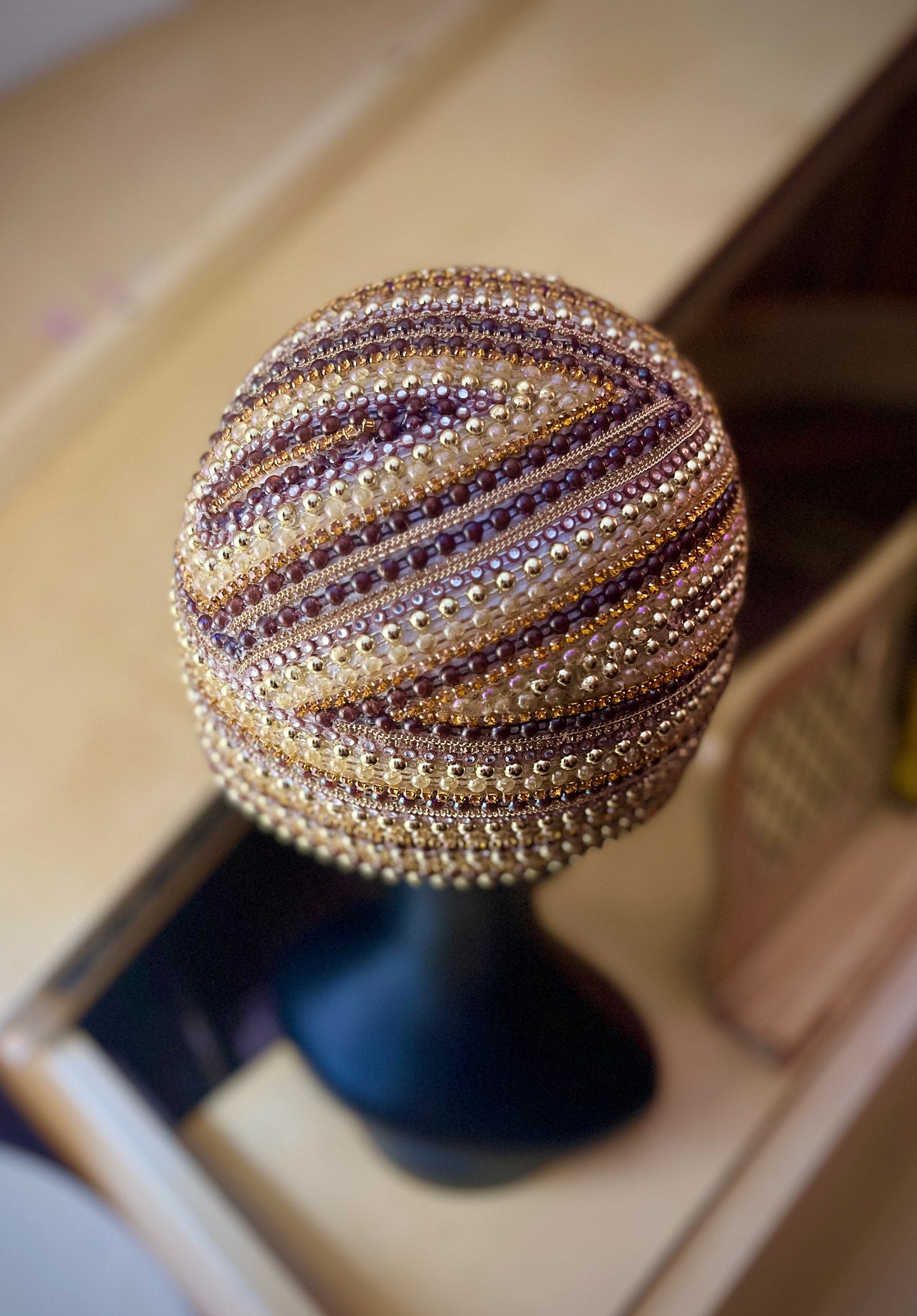 Shades of Brown Custom Skull Cap